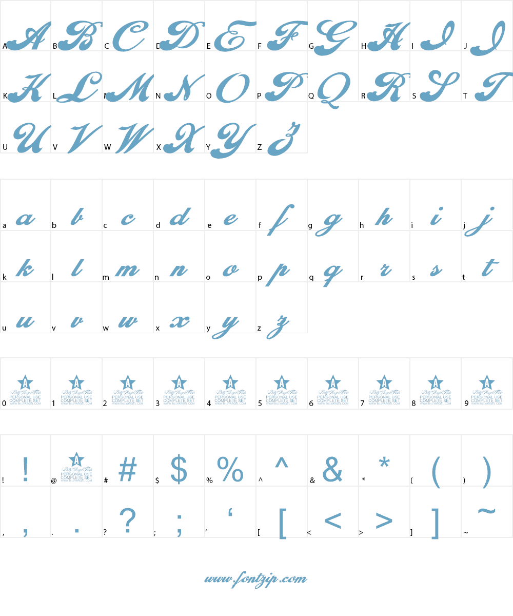 Euphoria Personal Use Font Character